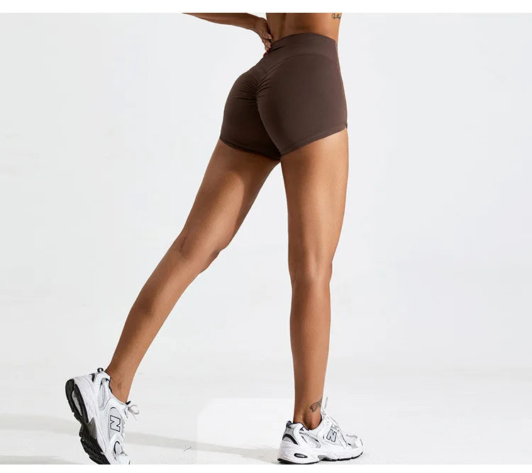 Yoga Shorts Buttock Lift Scrunch Fitness Shorts Gym Legging Cycling Slim Fit Workout Shorts Women High Waist Sports Shorts Women