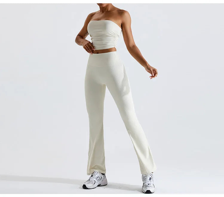 Sexy Strapless Sports Bra Backless Gym Top Women Quick-Drying Yoga Clothes Women Top Fitness Chest Wrap Underwear Workout Bra