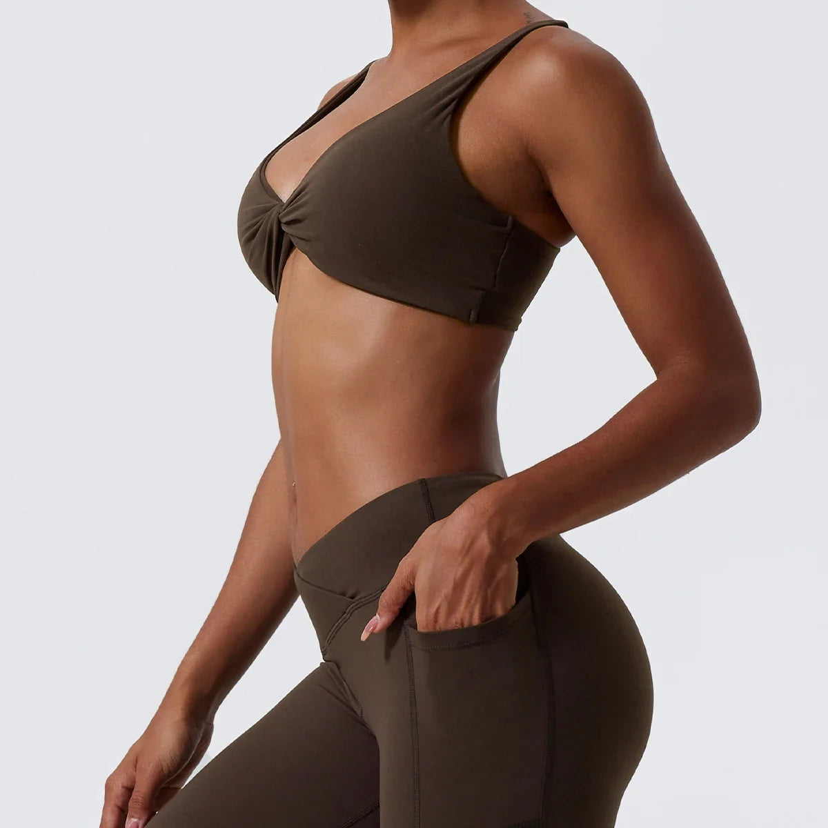 Hearuisavy Summer Sports Bra Shockproof Push Up Gym Top Women Quick-Dry Yoga Clothes Pleated Design Brassiere Workout Crop Top