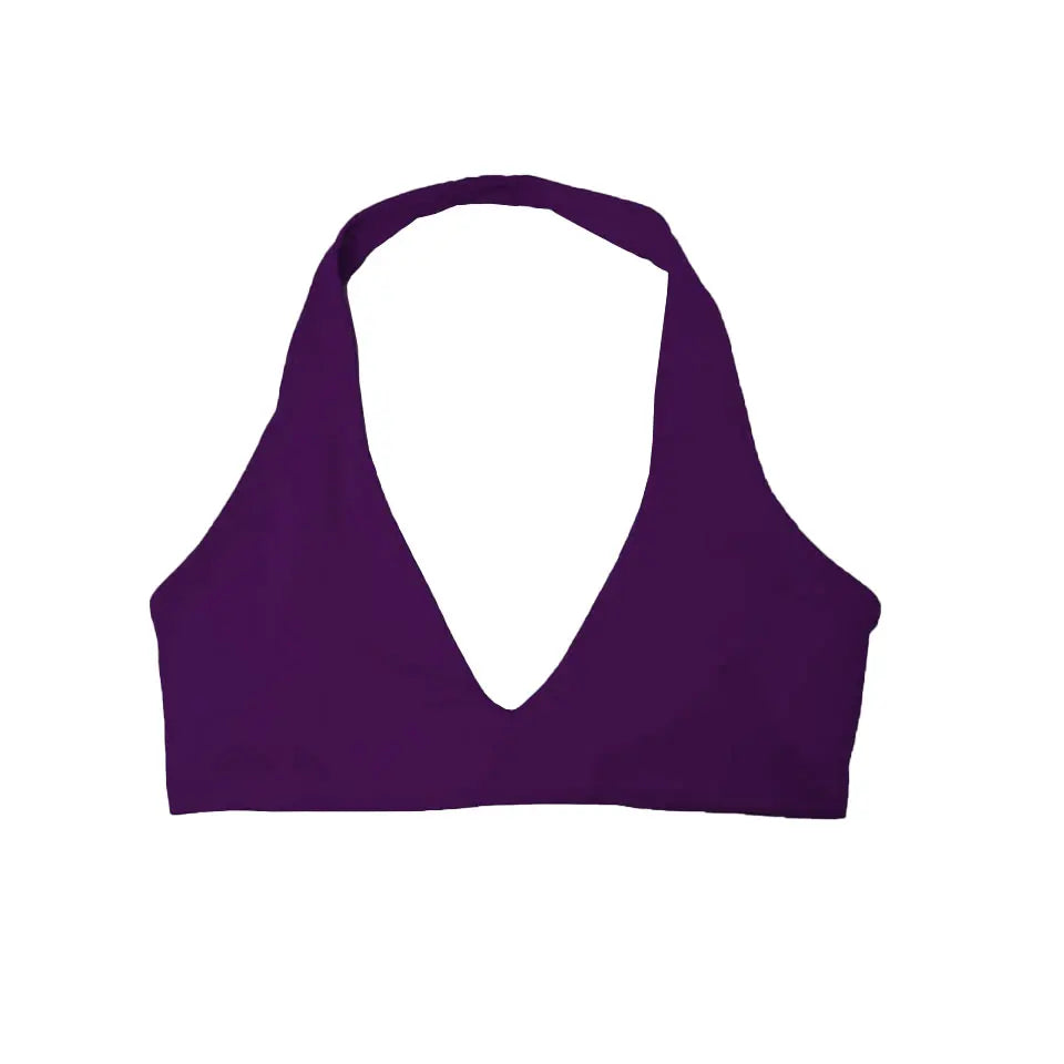 NCLAGEN Gym high support Workout underwear SoftMotion Minimal Halter Neck Bralette Women's sports bra Pilates yoga halter top
