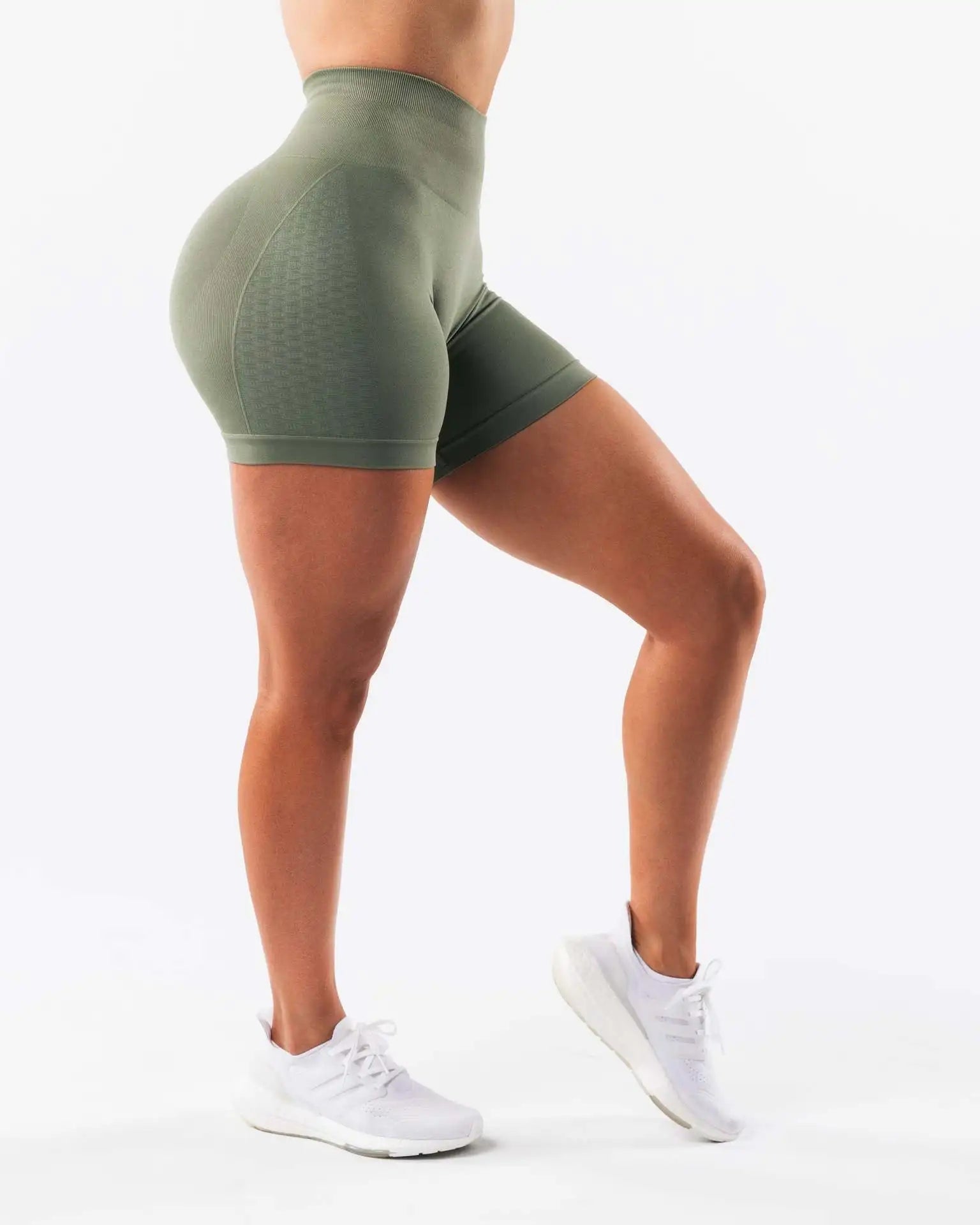 NCLAGEN Sports Shorts Woman High Waist Gym Clothes Seamless Leggings Booty Scrunch Tights Running Workout Fitness Cycling Shorts