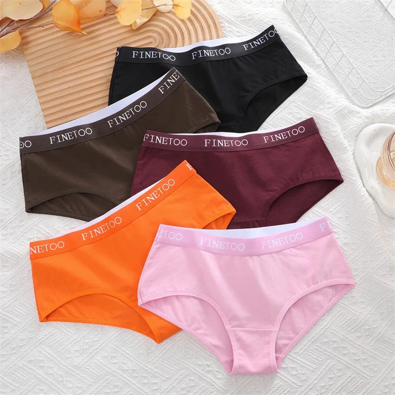 Women's Cotton Briefs Letter Belt Underwear Women Panties Sexy Breathable Briefs Female Stretch Ladies Soft Comfortable Lingerie