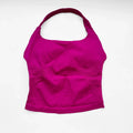 NCLAGEN Fitness Halter Top Woman Gym Clothes Removable Chest Pad Yoga Tank Push-up Sports Bra Workout Activewear Pilates vest