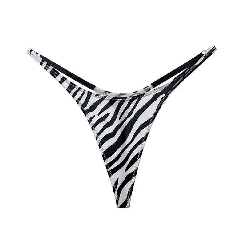 Ice Slik Low Waist Girls G String Leopard Flower Women Panties Sexy Briefs Thong T-back Underwear Female Lingerie Size S-XL