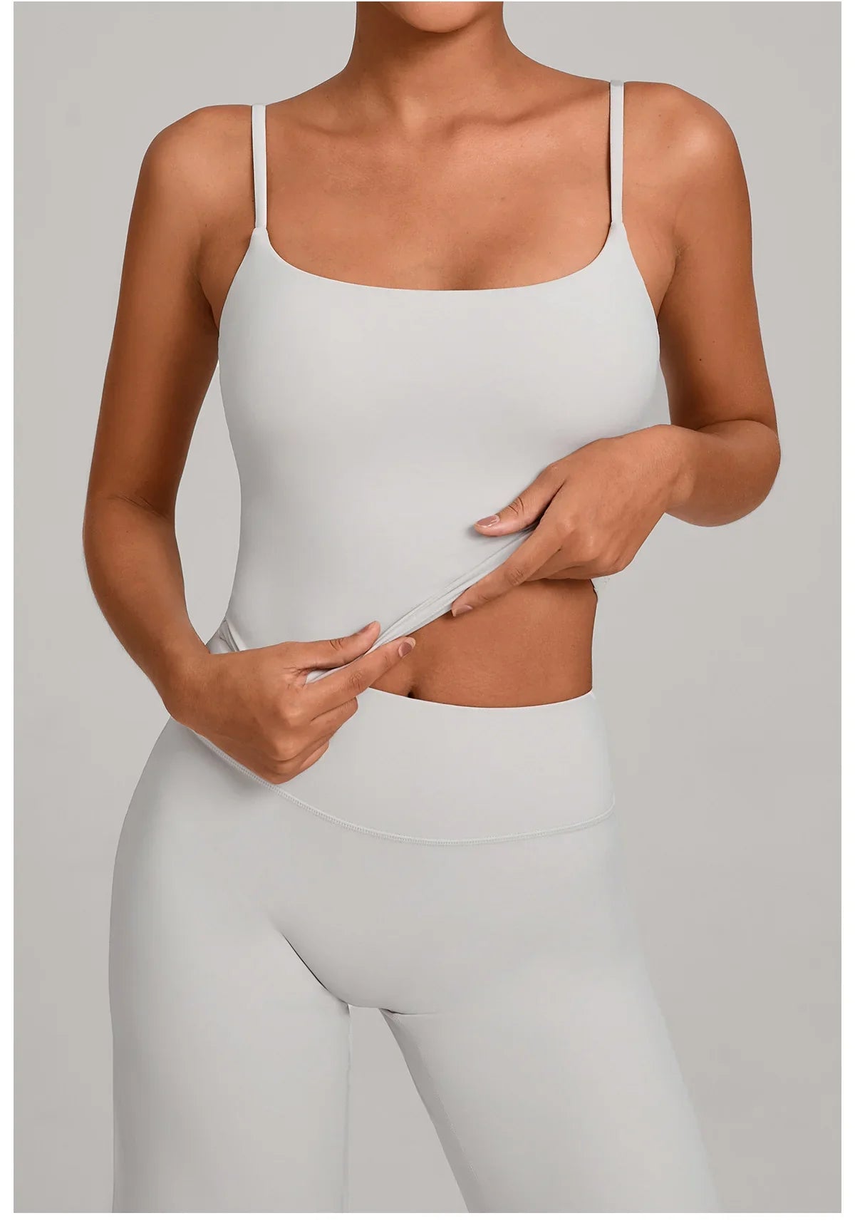 JUREN Shockproof Yoga Vest Running Gym Tank Top Women Fitness Underwear Quick-Dry Workout Bra Female Sports Sleeveless Top Women