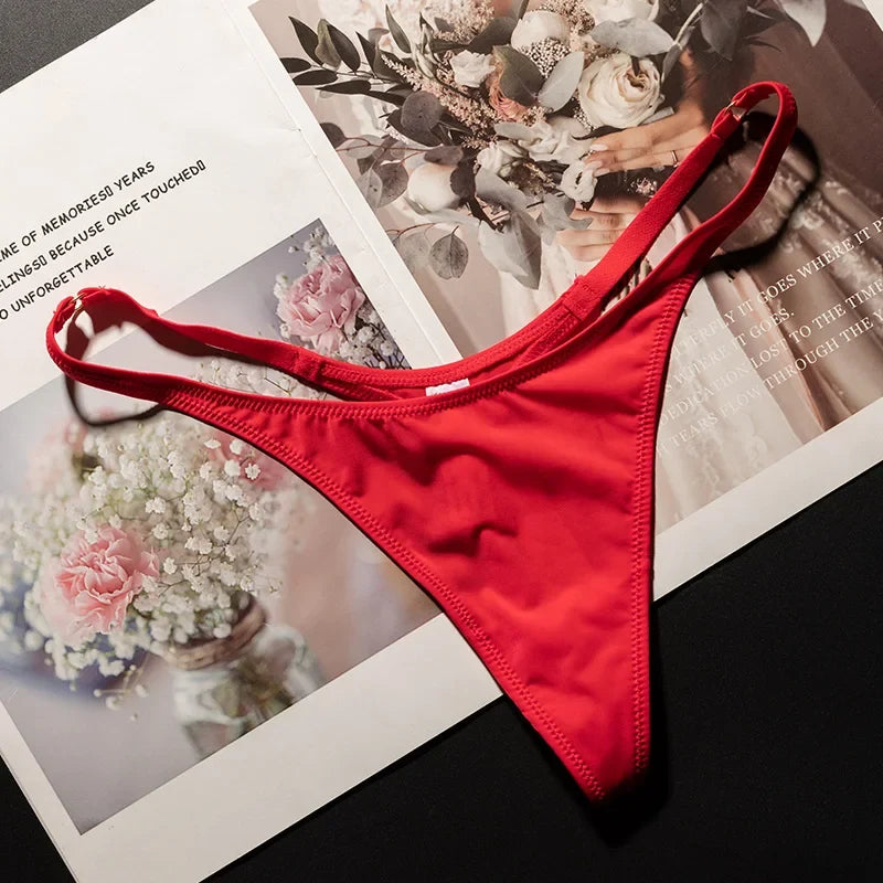 Ice Slik Low Waist Girls G String Leopard Flower Women Panties Sexy Briefs Thong T-back Underwear Female Lingerie Size S-XL
