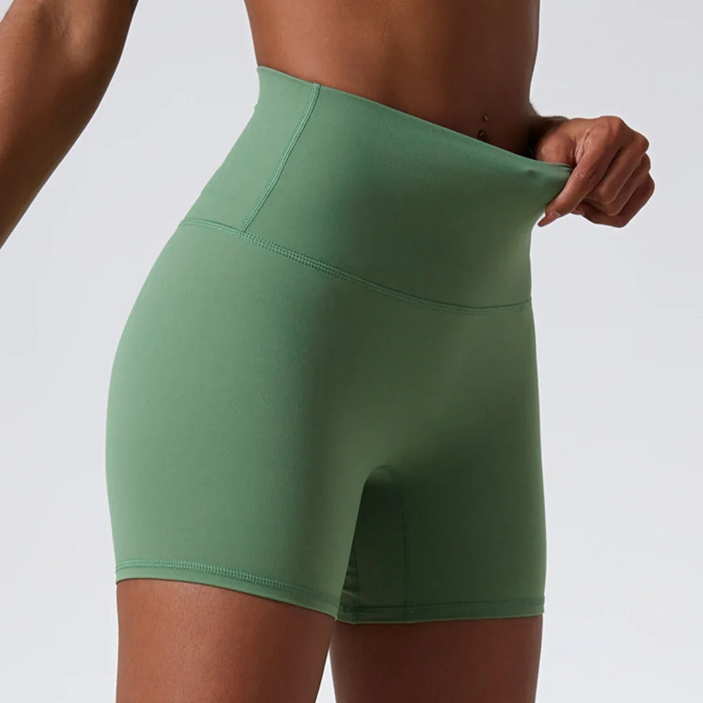 Hearuisavy Summer Soft Sports Shorts Buttock Lift Gym Leggings Women High Waist Yoga Shorts Women Running Cycling Workout Shorts