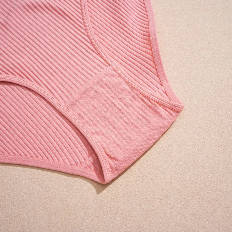 7Pcs/Set Women's Seamless Cotton Briefs Women Panties Solid Color Breathable Underwear Female Low Waist Soft Lingerie S-XXL