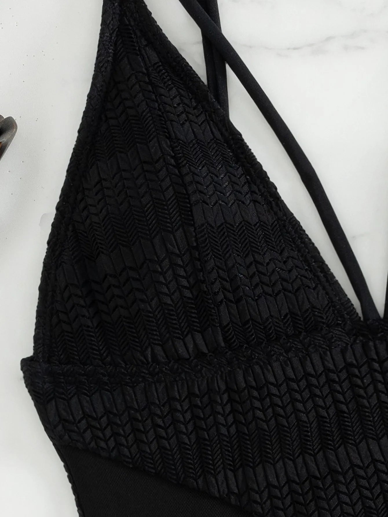 2026 Sexy Beachwear Women Low Cut Hollow Out Slim Bodysuit Holiday Backless Sexy Mesh Bikinis Summer New Chic Holiday Swimsuit
