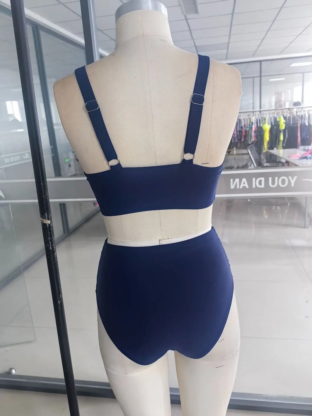 2026 Sexy Black Two Piece Swimsuit Women Solid Push Up Padded Bikini Set Beachwear Summer Swimwear High Cut Bathing Suit Biquini