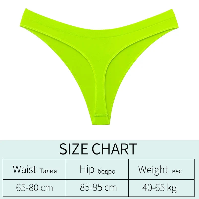 Low Waist Sexy Thong Women Panties G String Seamless Panties Underwear Sports Candy Color Yoga Girls Briefs Femlae Lingerie