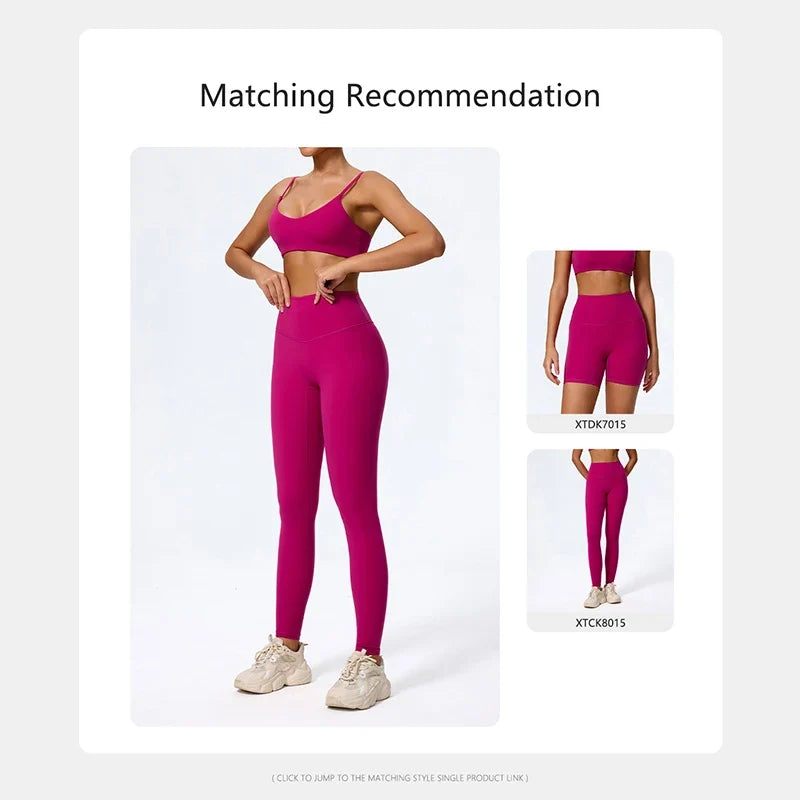 Hearuisavy Summer Super-Soft Women Quick Drying Sports Bra Breathable Gym Workout Top Fitness Underwear Push Up Running Yoga Top