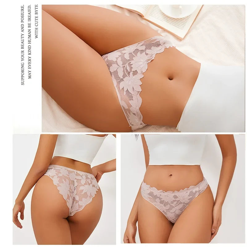 New Sexy Floral Lace Underwire Bras Panties Sets Hollow Out See-Through Romantic Lingerie Underwear Sexy Women Panties S-XL