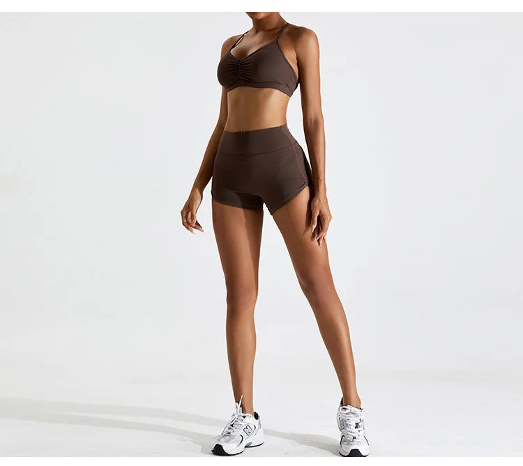 Yoga Shorts Buttock Lift Scrunch Fitness Shorts Gym Legging Cycling Slim Fit Workout Shorts Women High Waist Sports Shorts Women