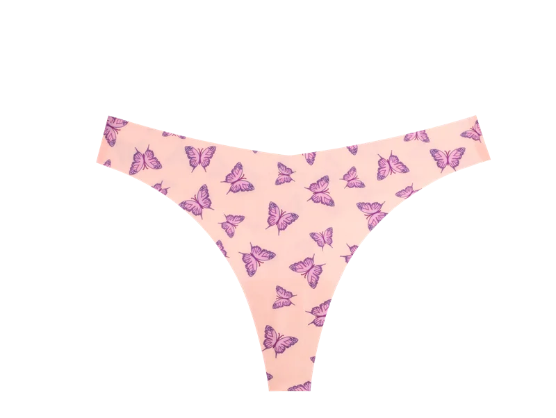 5Pcs Women G-string Seamless Sweet Fruit Thongs Low-waist Panties Ladies Soft Cute Thongs Female S-XL T-Back Panties Underwear