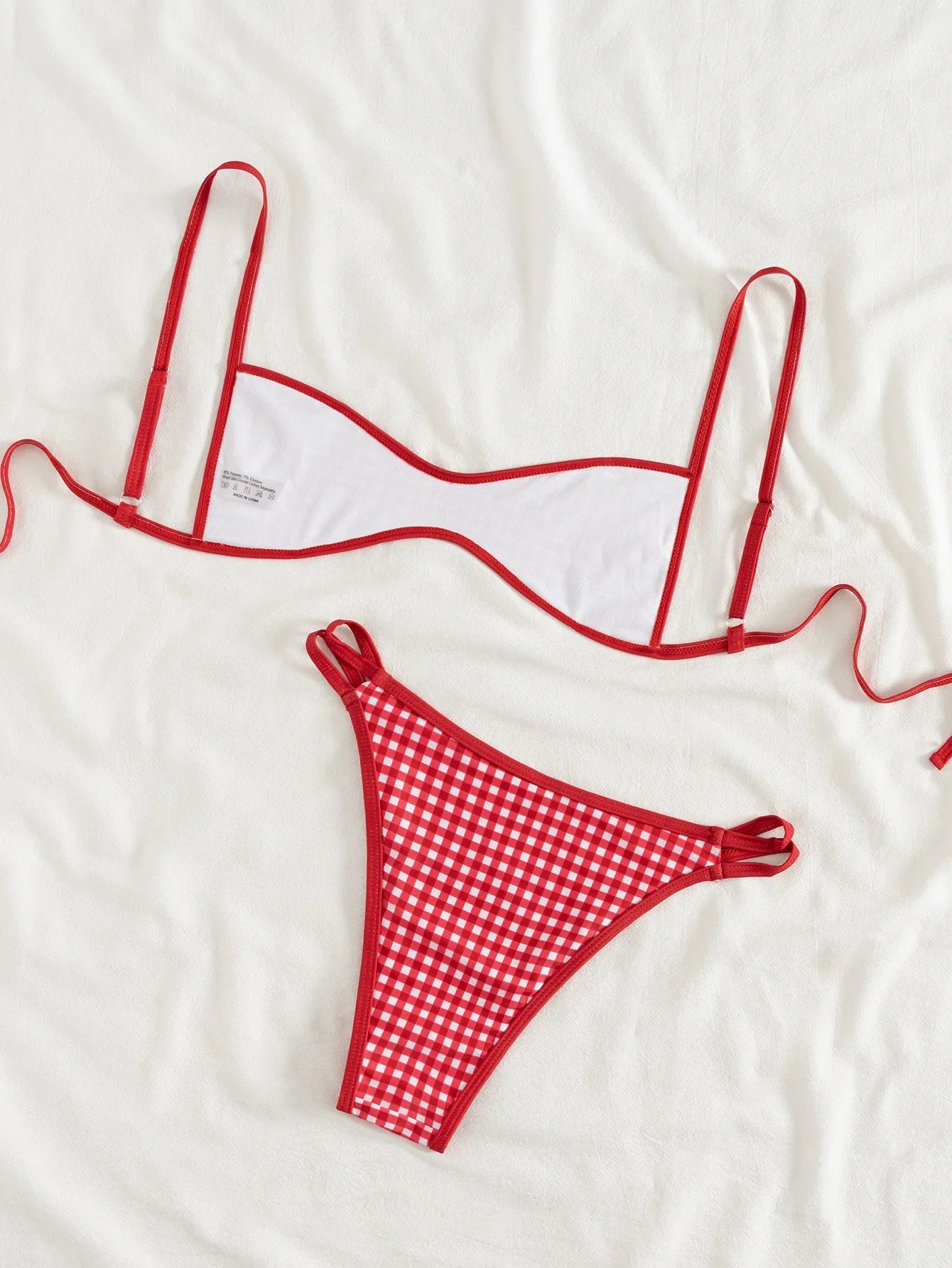 Sexy Coffee Polka Dot Print Bikini Set 2026 Women Pleate Push Up Bra Hollow Out Thong Swimsuit Summer Pool Bathing Suit Swimwear