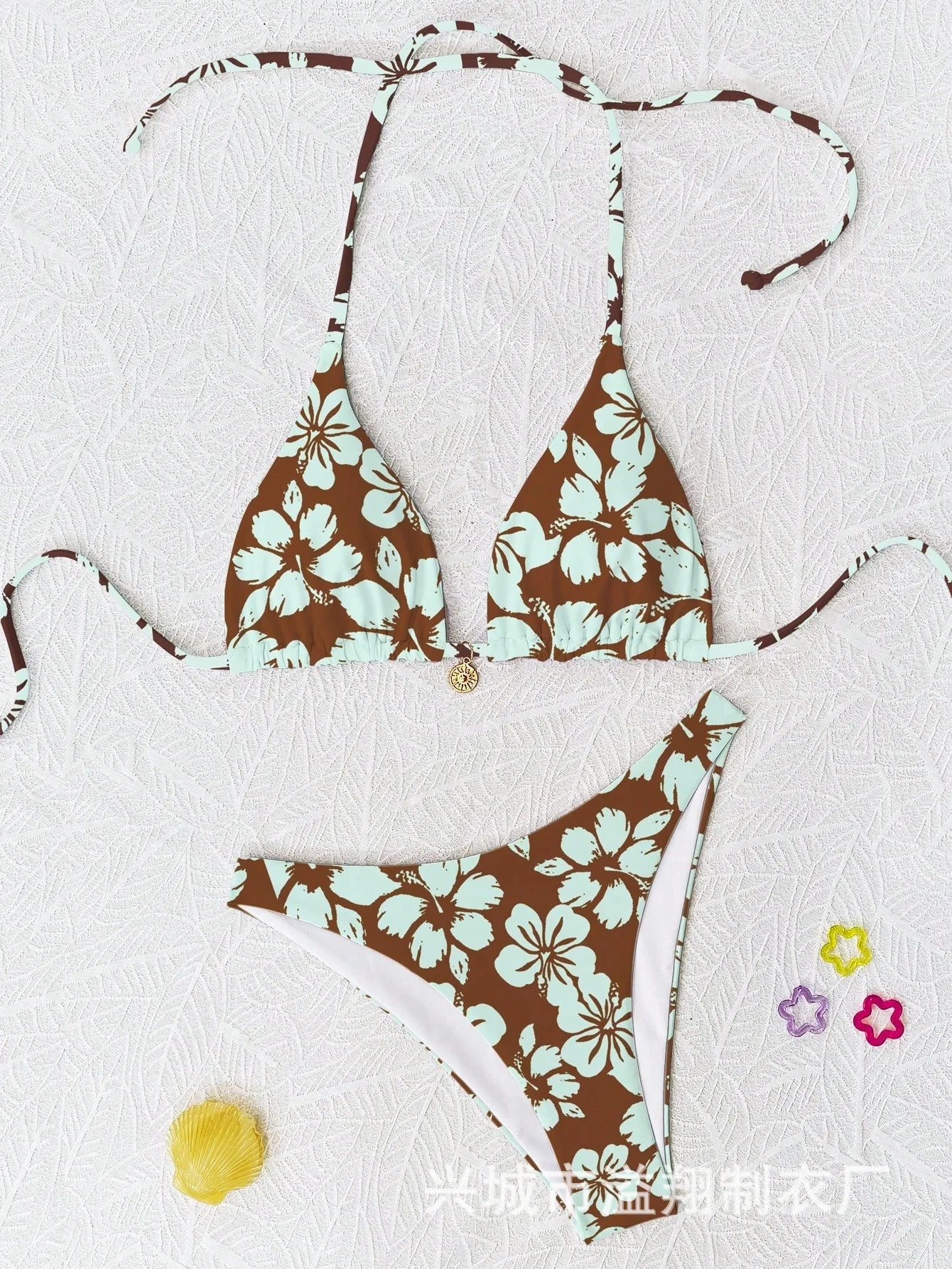 Micro Bikini 2026 Push Up Women Swimsuits Sexy Swimwear Brazilian Bikini Set Biquini Print Swimsuit Summer Brown Beachwear