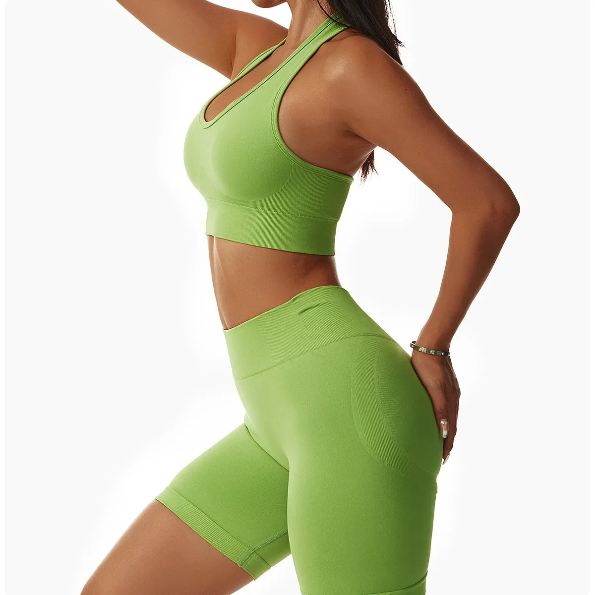 Sexy Halter Yoga Bra Gym Workout Push Up Running Sports Underwear Gathering Sports Vest Beautiful Back Fitness Top