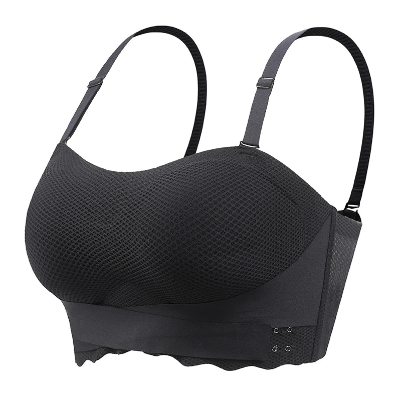 Wireless Wedding Brassiere Push Up Bras Lingerie Sexy Bralette Strapless Bras Invisible Tube Tops Seamless Breathable Bras M-6XL