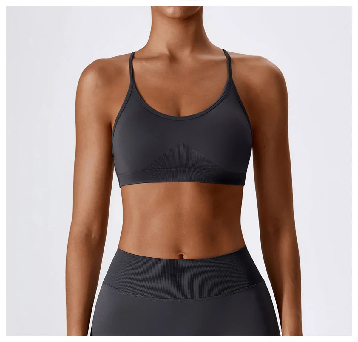 Women Cross Strap Sports Bra Women Push Up Sport Bra Yoga Gym Crop Top Brassiere Fitness Top Seamless Sport Bra Breathable Bras