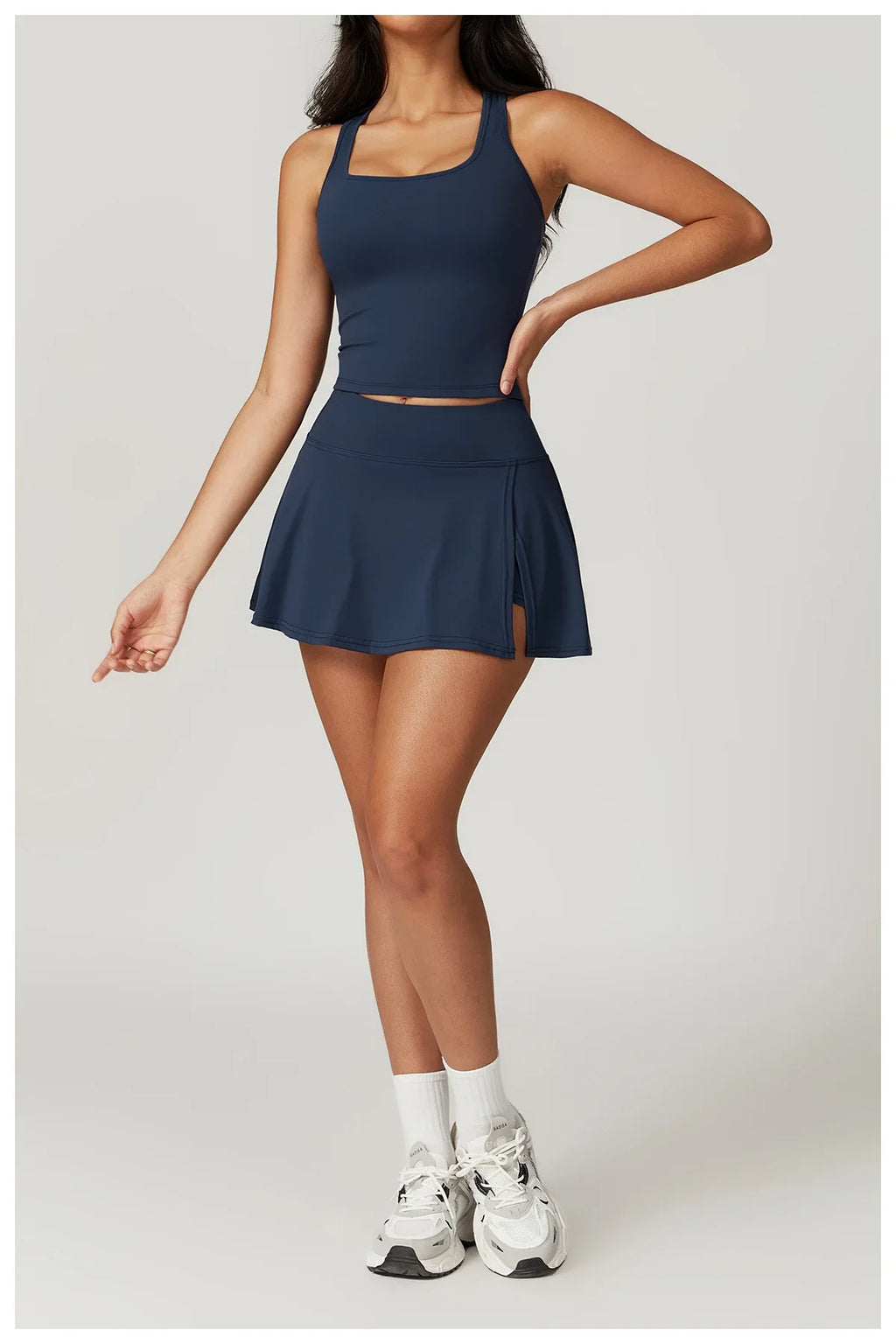 New Yoga Short Skirt Women Summer Comfortable Slit Yoga Skirt Fitness Outdoor Riding Skirt Anti-voyeur Sports Skirt High Quality
