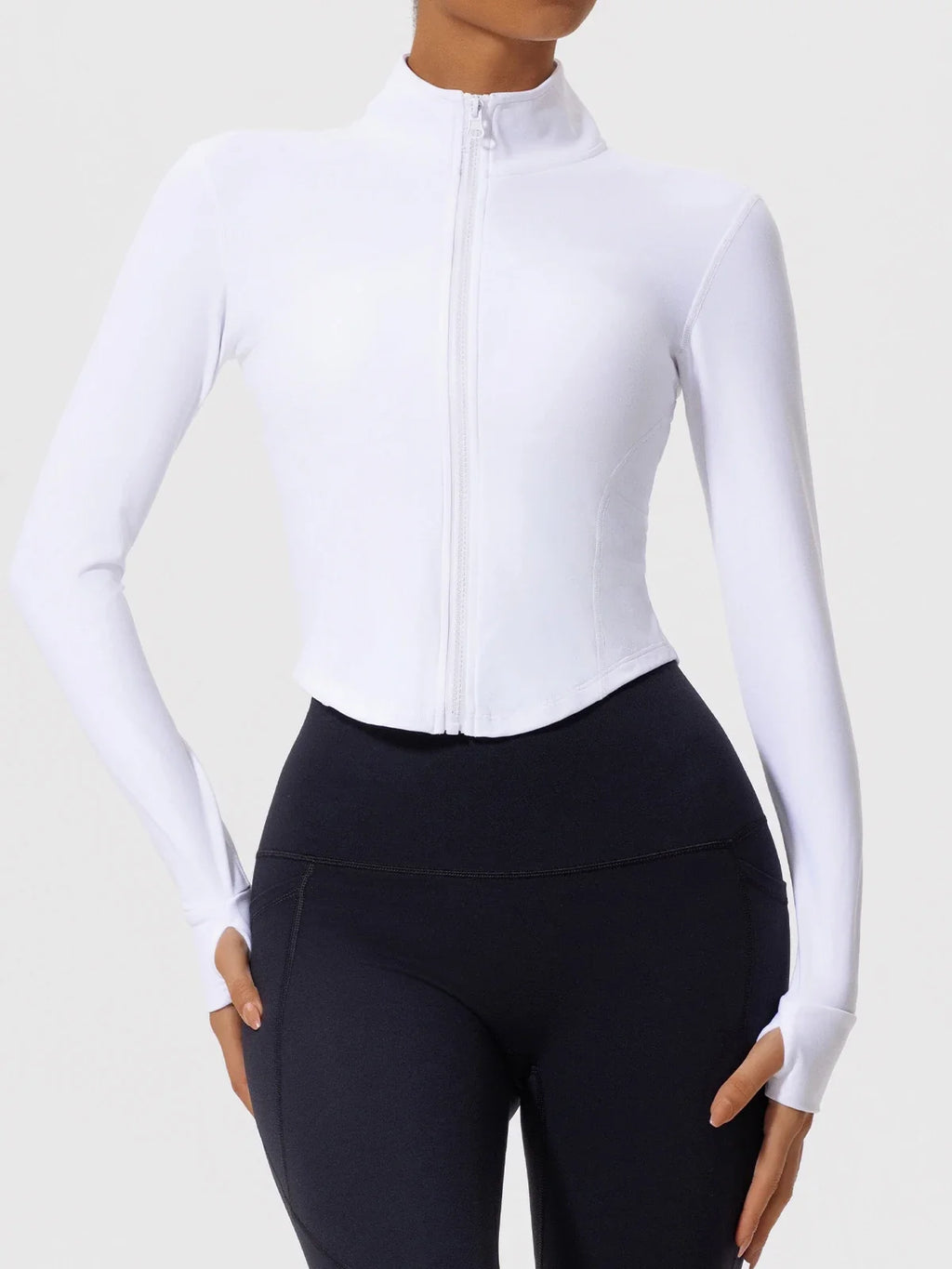 Hearuisavy Summer Ultra-Soft Fabrics Tight Sports Jackets Women Zipper Gym Yoga Clothes Female Quick-Dry Long Sleeve Sportswear