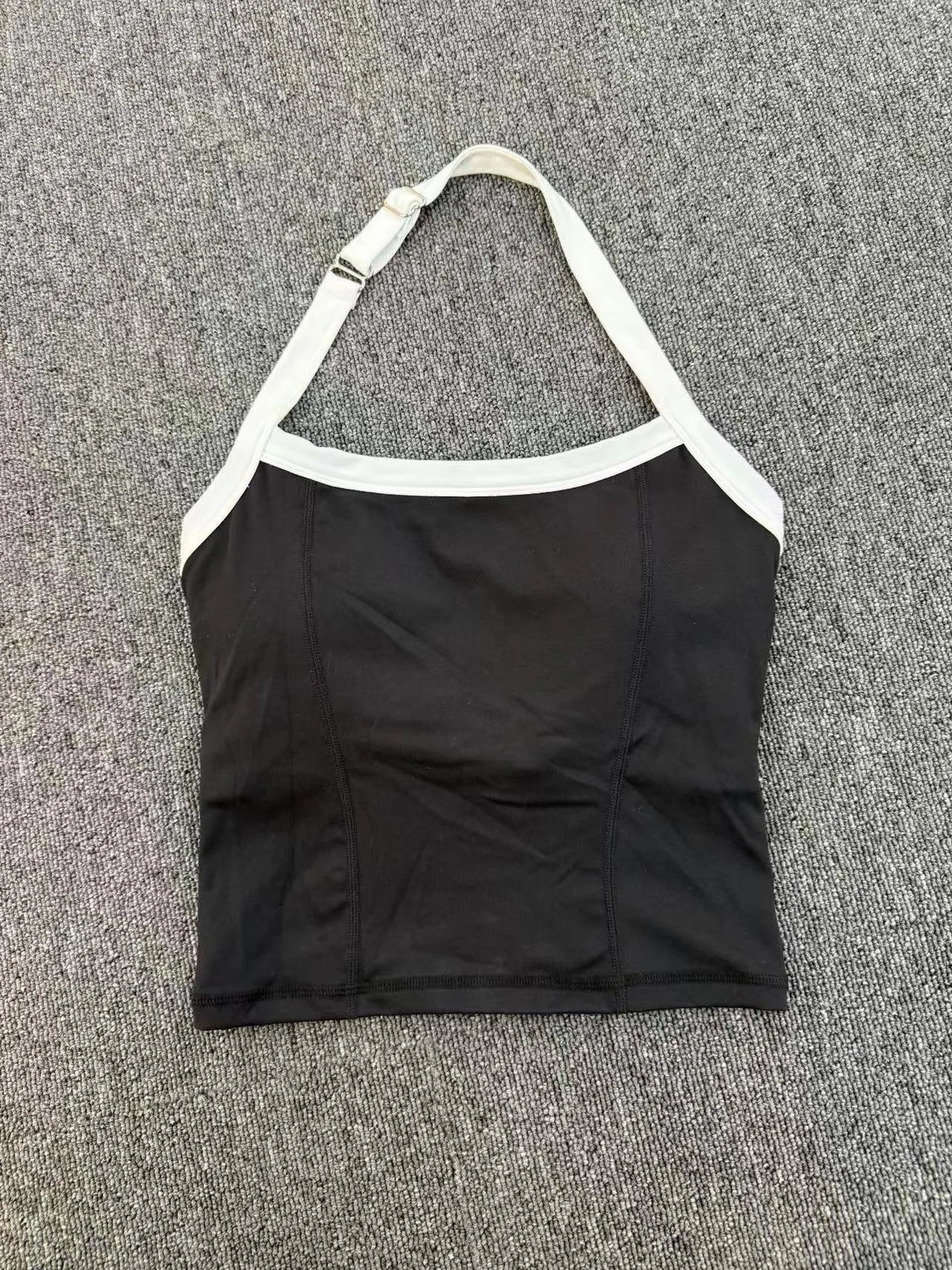 Hanging Neck Top Women Sports Bra Push Up Fitness Yoga Bra Color Blocked Underwear Gym Sport Tops Women Running Vest Bralette
