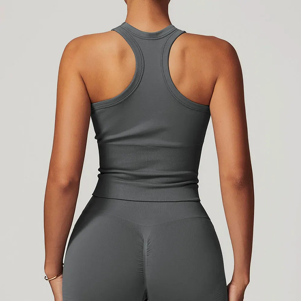 Women Tops Breathable Sports Bra Absorb Sweat Shockproof Padded Gym Clothes Running Fitness Seamless Yoga Sports Bra Underwear
