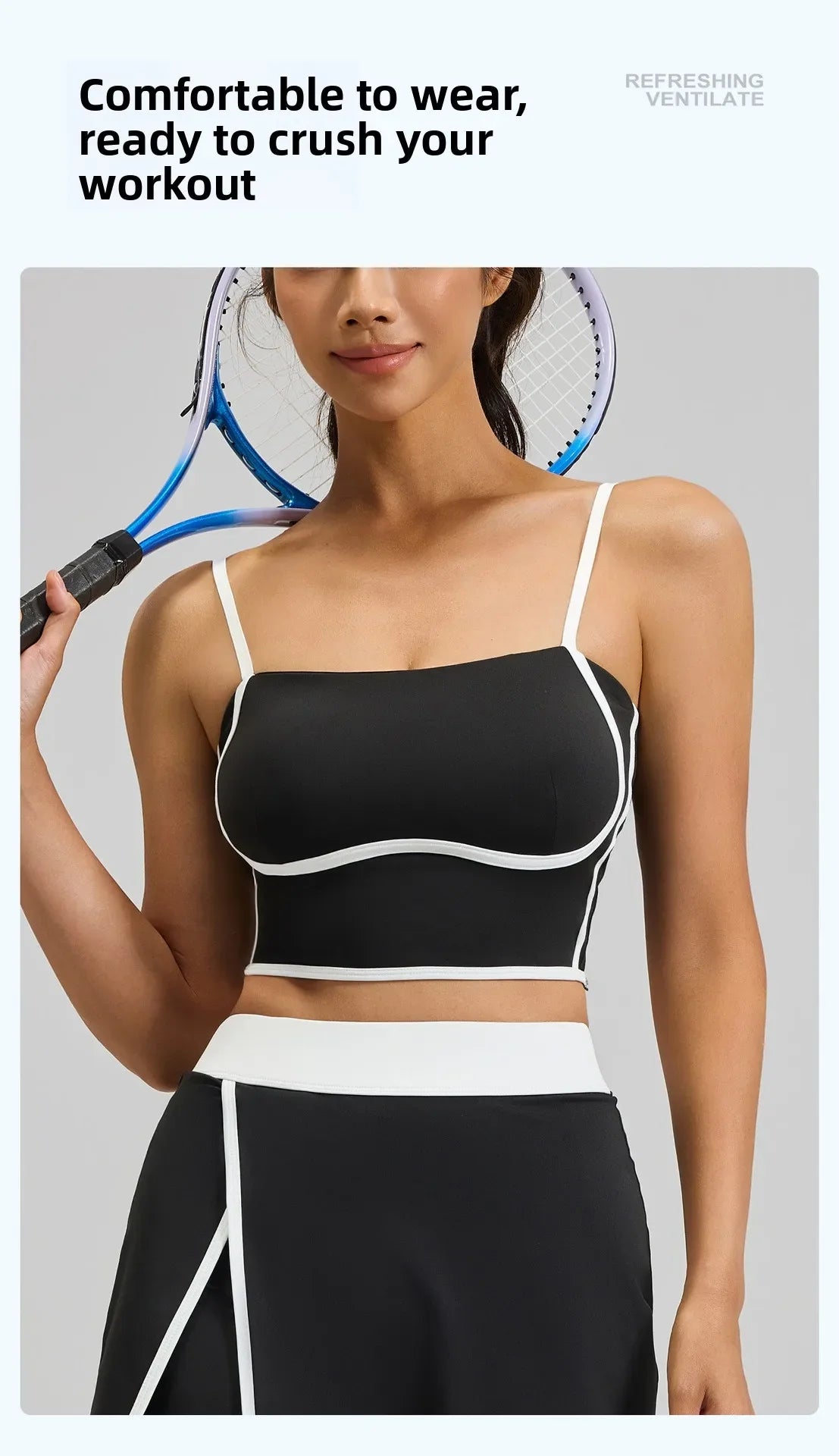 Summer Hot Sale Solid Color Women Fitness Bra Tights Yoga Vest High Strength Shockproof Gym Sports Top Push Up with Chest Pad