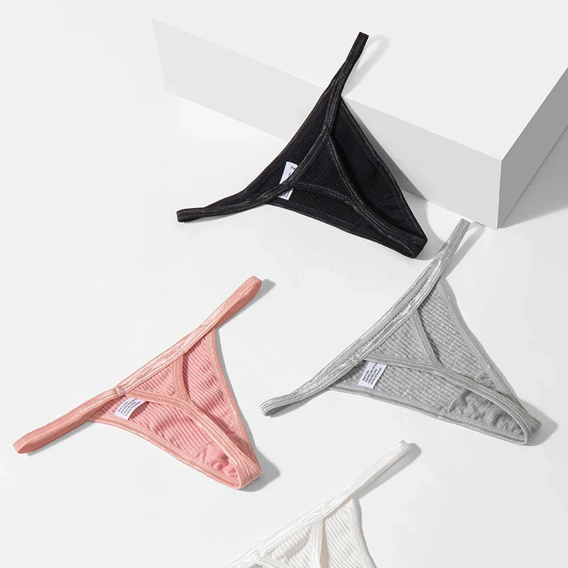Sports Cotton Sexy Women's Panties Simple Thongs Lingerie Briefs Female Underwear G-Strings Hot T-Back Breathable Underpants