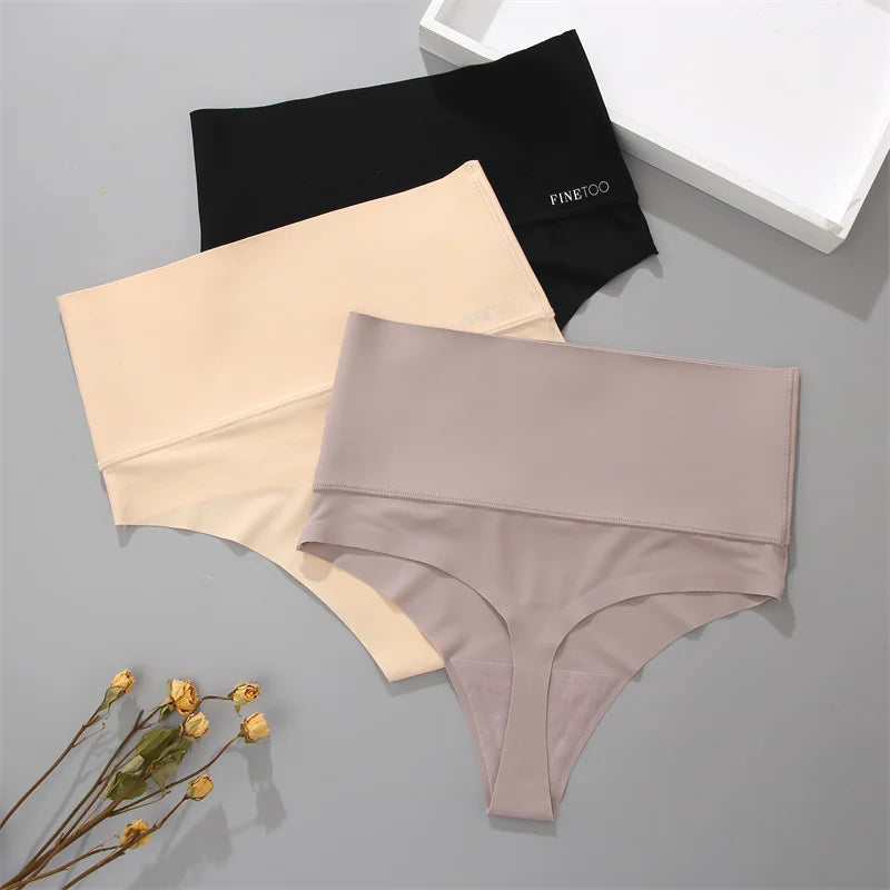 Women Seamless Bodysuit Bikini High WaistShapewear Tummy Control T-Back Thongs Female Slimming Waist Trainer Underwear G-string