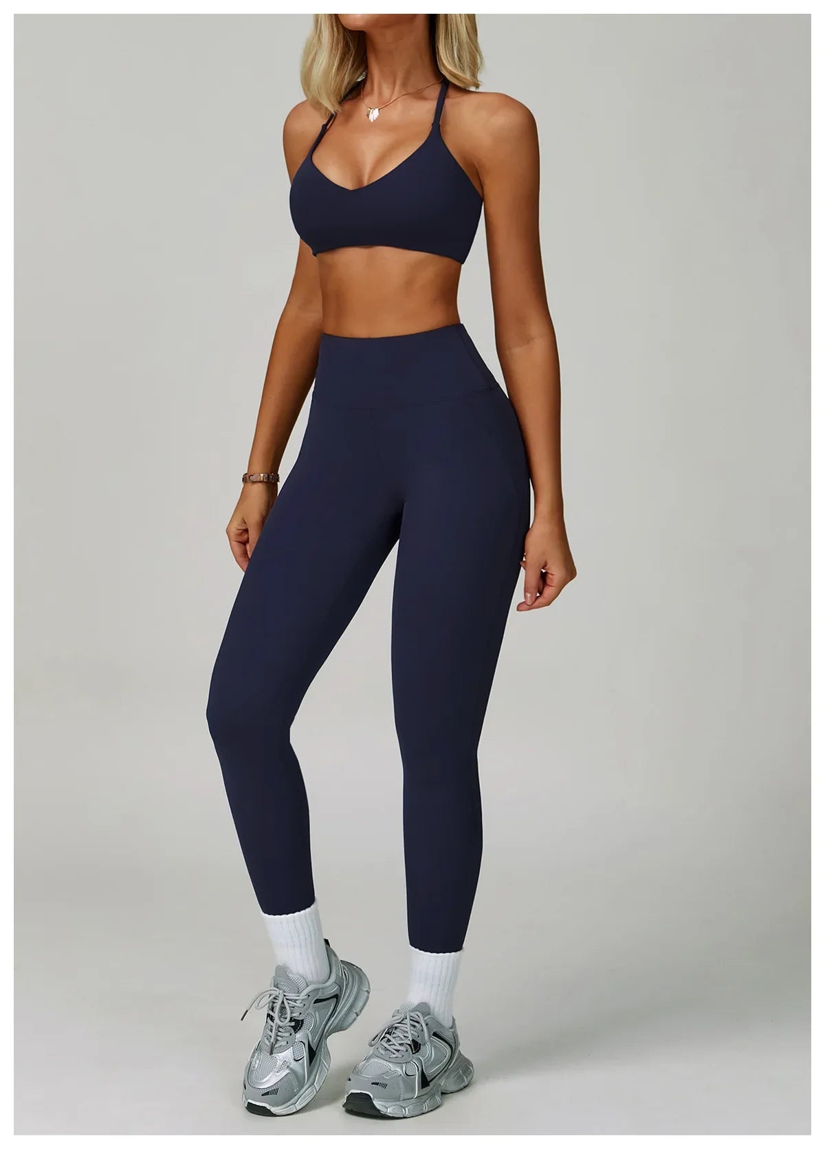 Hearuisavy Women's Running Comfort 2Pcs Sports Pants Set High Waist Push Up Workour Sportswear Casual Cycling Jogging Yoga Bras
