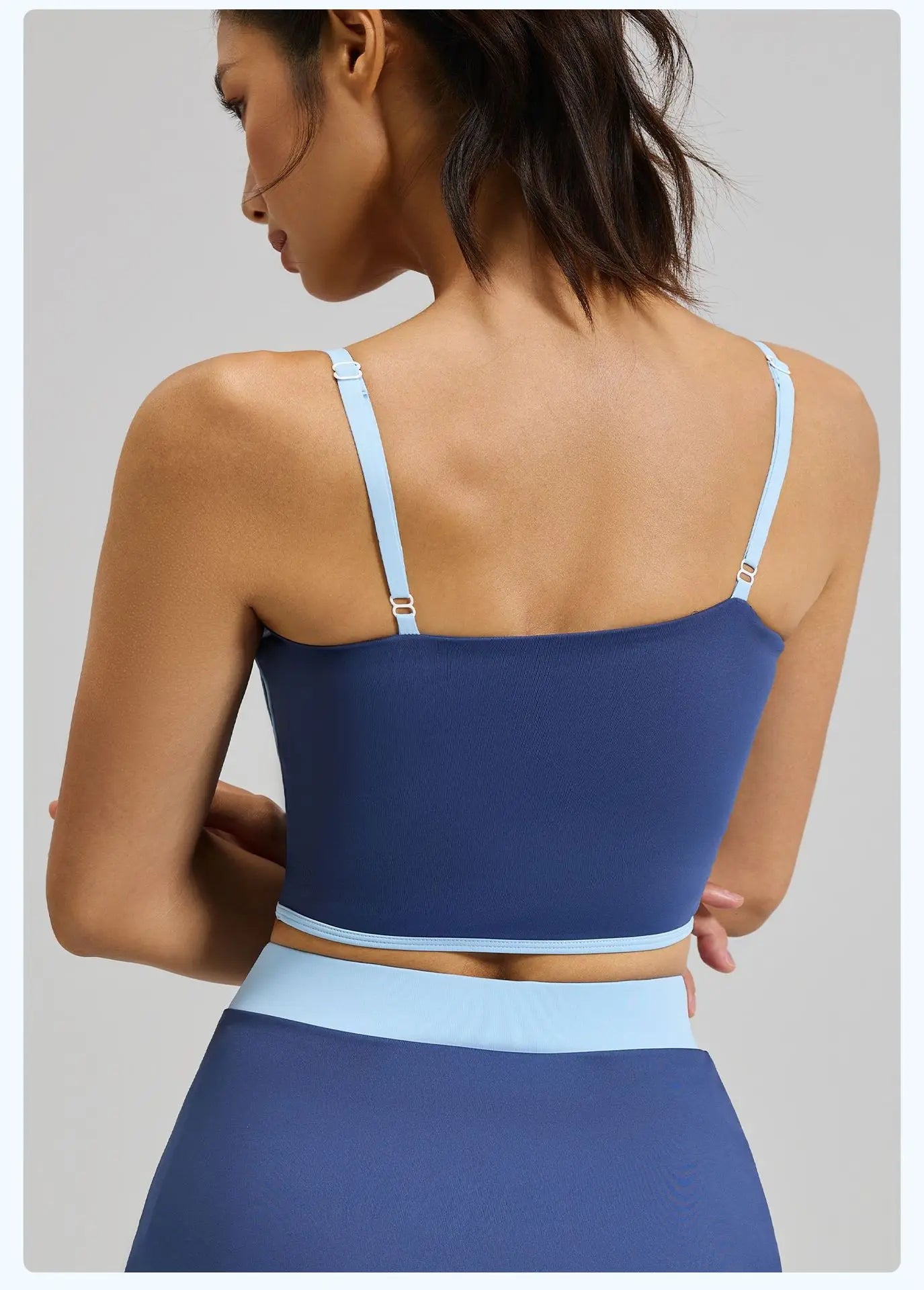 Summer Hot Sale Solid Color Women Fitness Bra Tights Yoga Vest High Strength Shockproof Gym Sports Top Push Up with Chest Pad