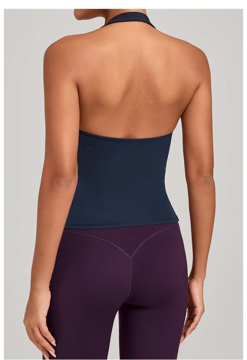 Sports Yeautifulback Breathoga Vest Neck Hanging Detachable Chest Pad Women Bra High Elasticity Slim Bable Running Sports Vest