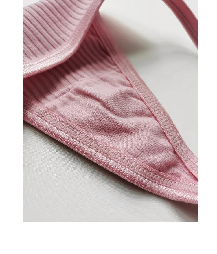 Cotton  Sexy Women's Panties Simple Thongs Lingerie Briefs Female Underwear Sports G-Strings Hot T-Back Breathable Underpants