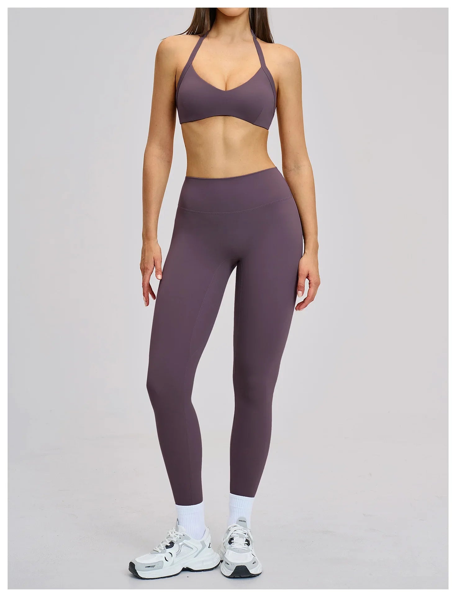Summer Sports Bra Women Seamless Halter Top Fitness Bra High Support Push-up Open Back Gym wear Running Yoga Workout Underwear