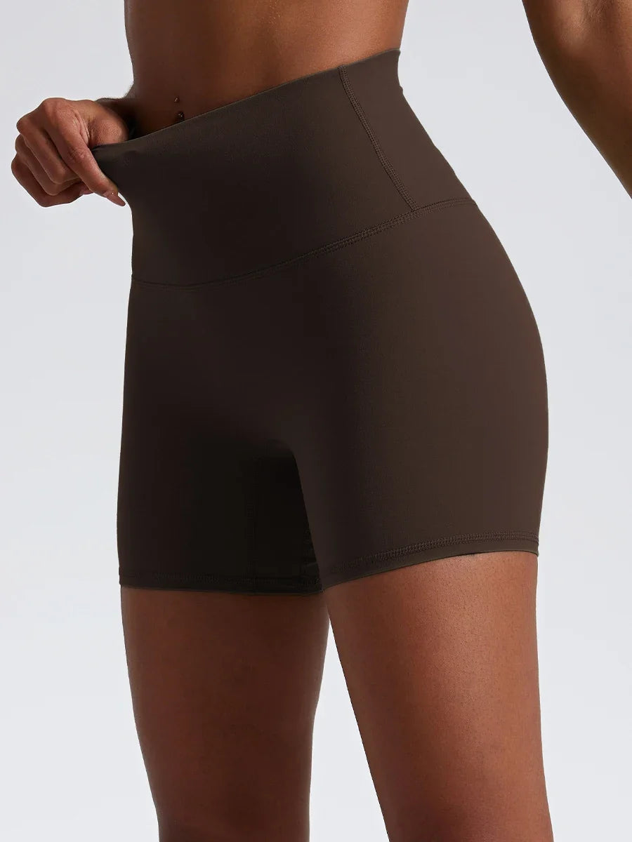 Hearuisavy Summer Soft Sports Shorts Buttock Lift Gym Leggings Women High Waist Yoga Shorts Women Running Cycling Workout Shorts