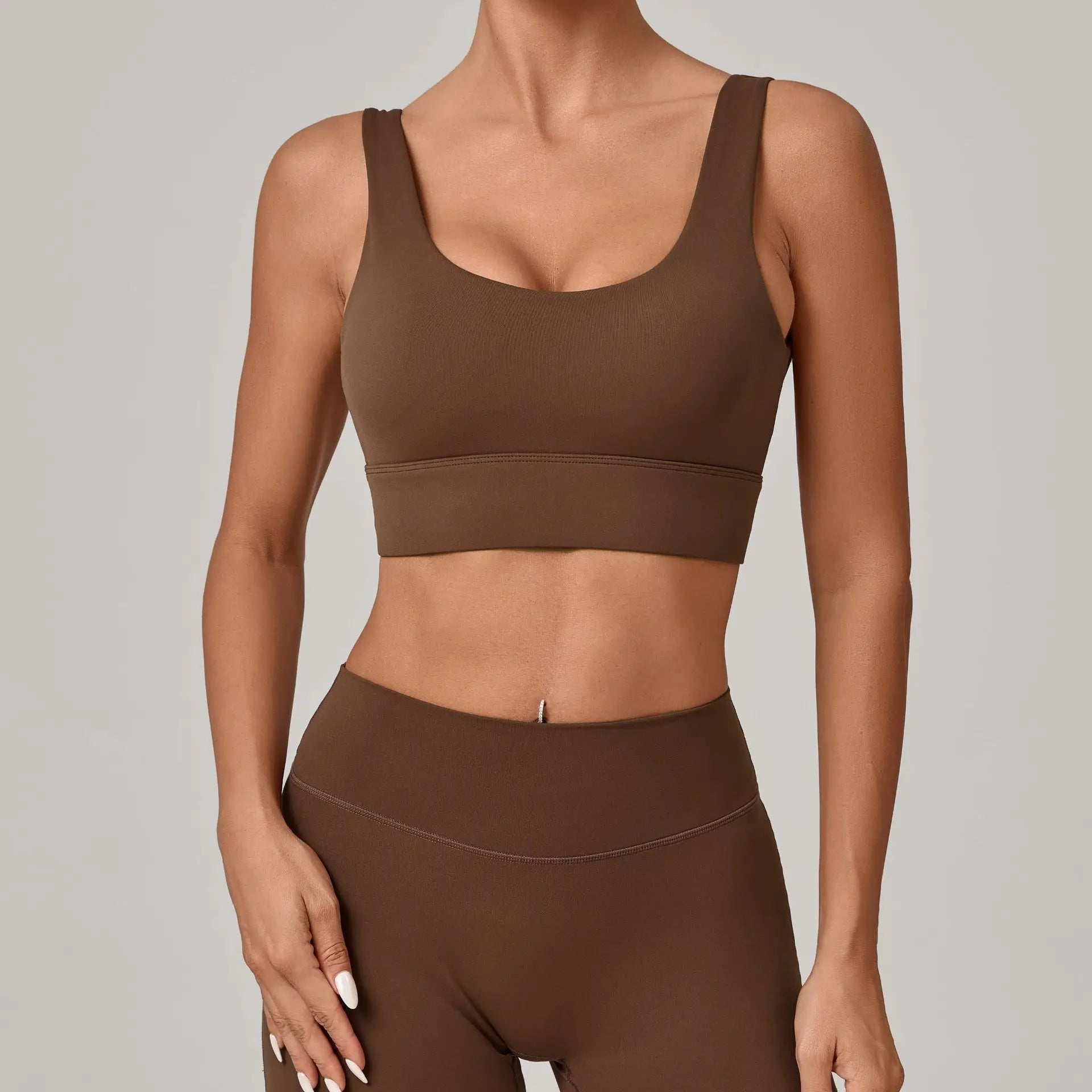 High Strength Yoga Bra Breathable Sports Bra Anti-Sweat Fitness Top Women Shockproof Crop Top Push Up Sport Bra Gym Workout Top