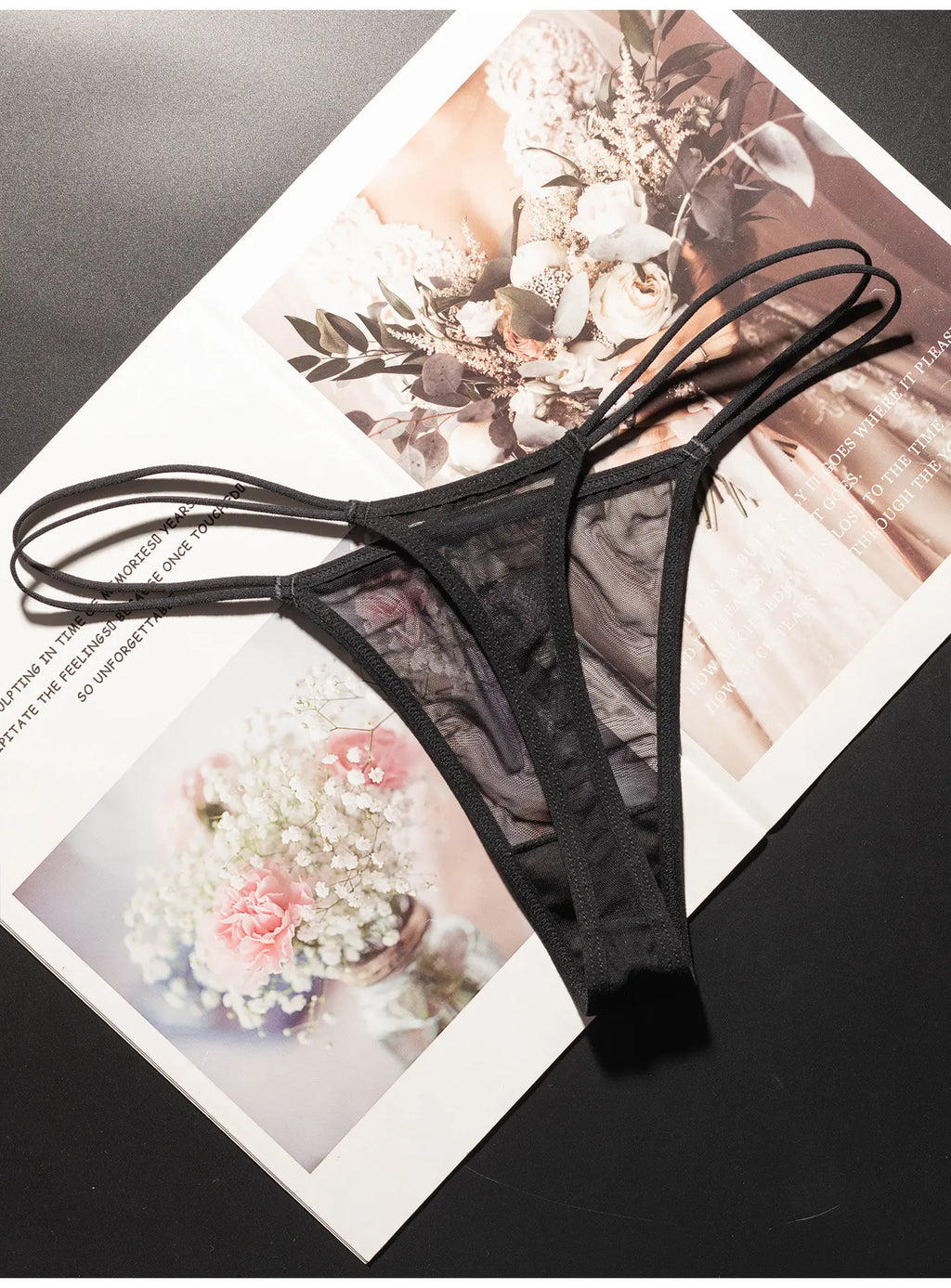 Lace Mesh Women Briefs Sexy Thong Transparent Rhinestones Heart Panties Underwear Girls G String Lingerie Fitness T Back