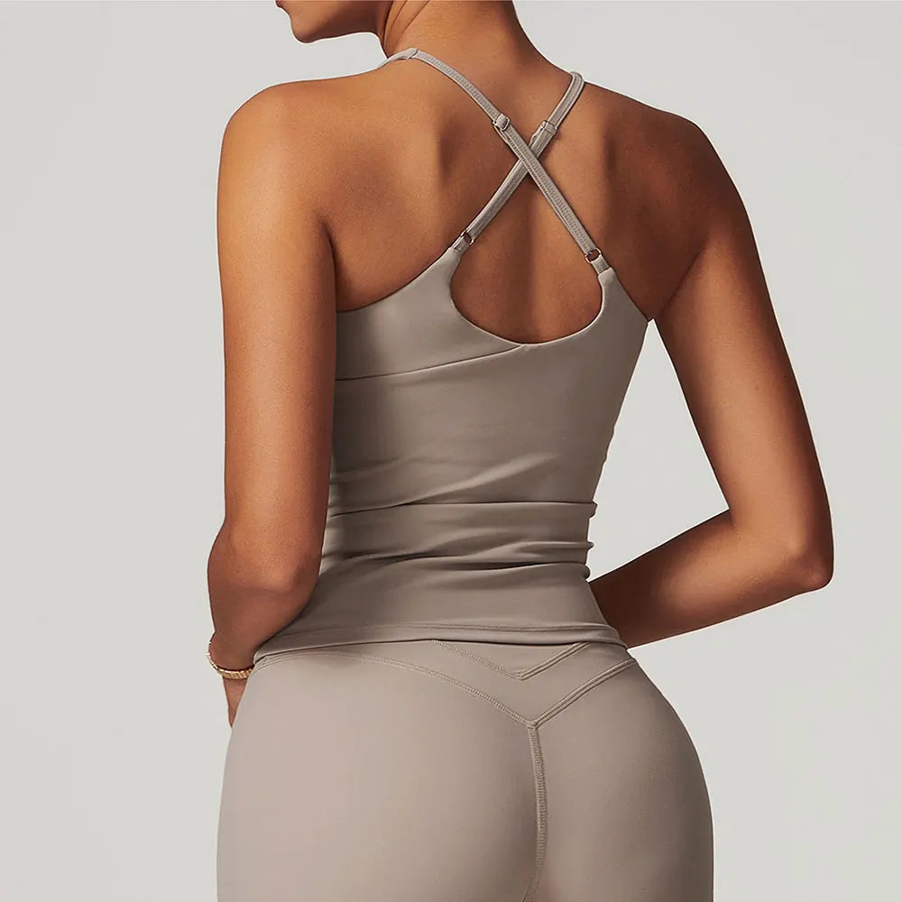 mikeyoga Breathable Sports Bra Fitness Top Women Underwear Yoga Bra Shockproof Crop Top Push Up Vest Sport Bra Gym Workout Top