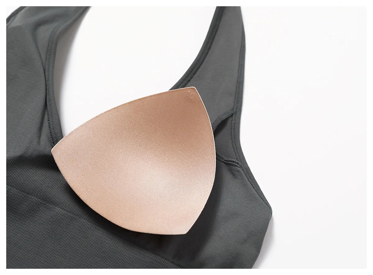 Women Summer Sports Bra Seamless Halter Top High Support Push-up Open Back Gym Bra High-intensity Fitness Yoga Workout Underwear