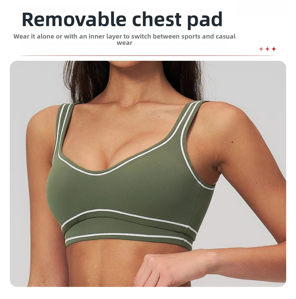2026 Yoga Bra Women Sports Bra Top Push Up Fitness Underwear Sport Tops Women Breathable Running Vest Bralette Gym Wear Female