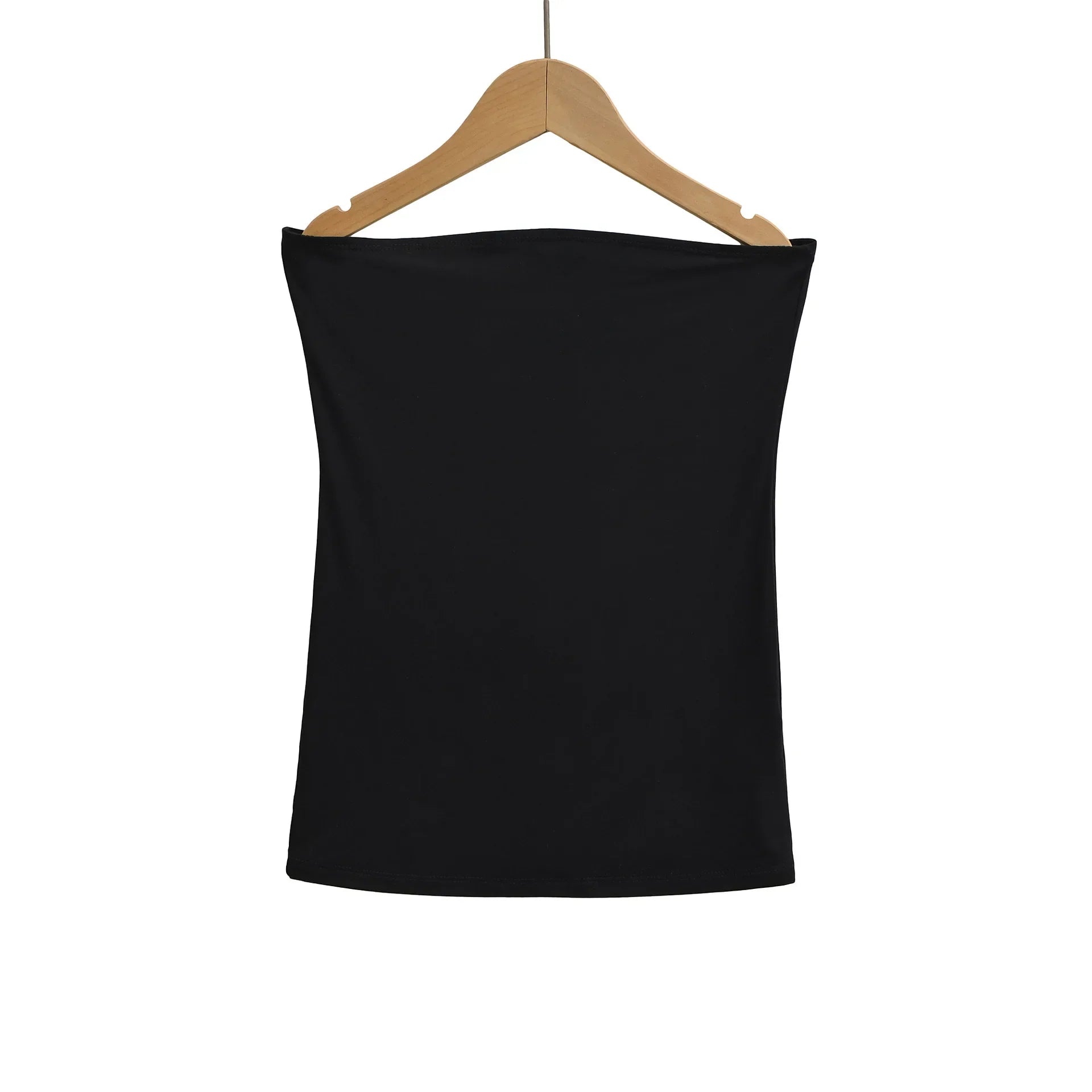 Spring Style Black And White Top Hot Girl Flat Top Tube Top Sexy Off-Shoulder Strap With Chest Pad Beautiful Back Camisole BPVE