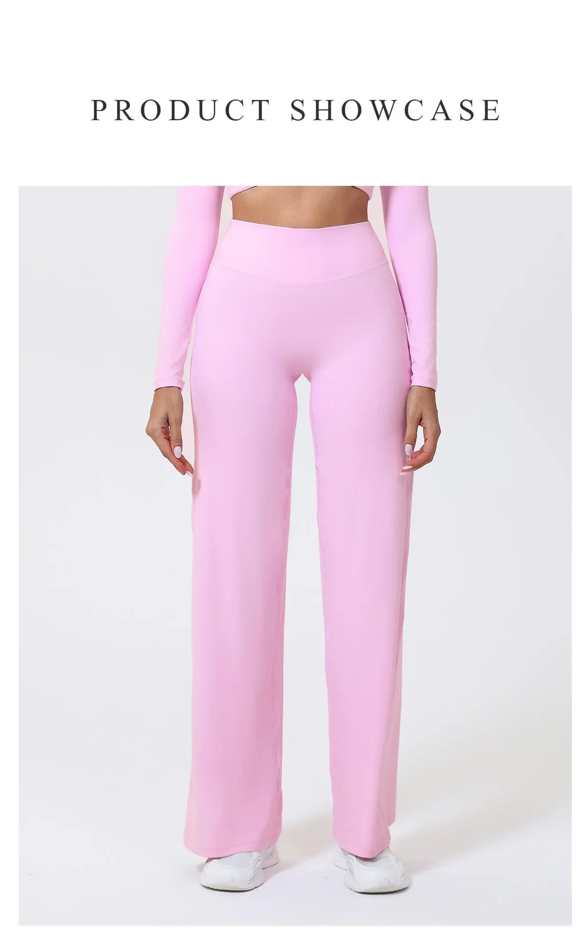 Hearuisavy Summer Straight-Leg Sports Pants Women Gym Clothing Fitness Tights Naked Feeling Compression Wide Leg Yoga Leggings