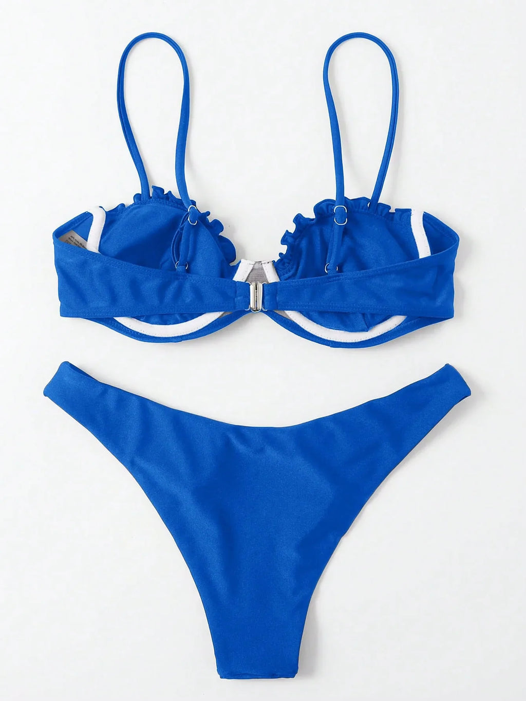 Sexy Hot Pink Bikini Set 2025 Women Pleate Shell Push Up Underwire Thong Swimsuit Beach Bathing Suit Swimwear Vacation Outfits