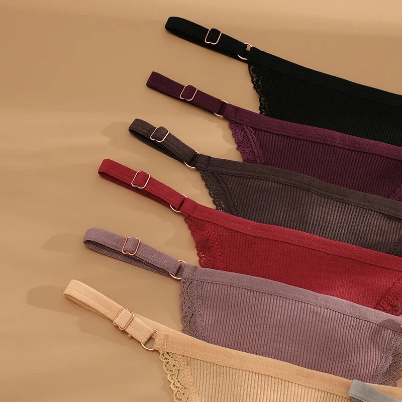 3Pcs G-String Cotton Sexy Women Thongs Adjustable Belt Seamless Panties Breathable Low Waist Lingerie Female Soft Solid Color