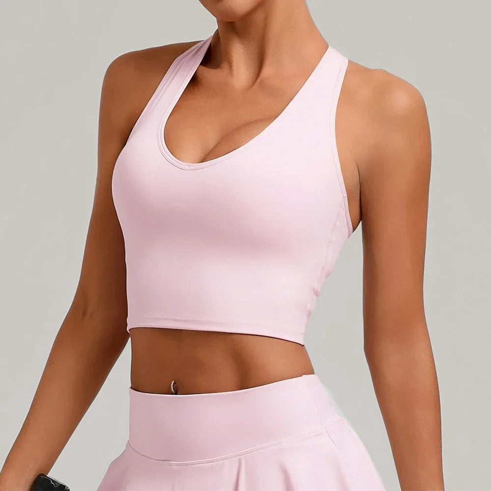 Fitness Bra Workout Tops Gym Push Up Fitness Underwear Sports Bras Sexy Athletic Sport Bra Women Backless Gym Yoga Crop Top