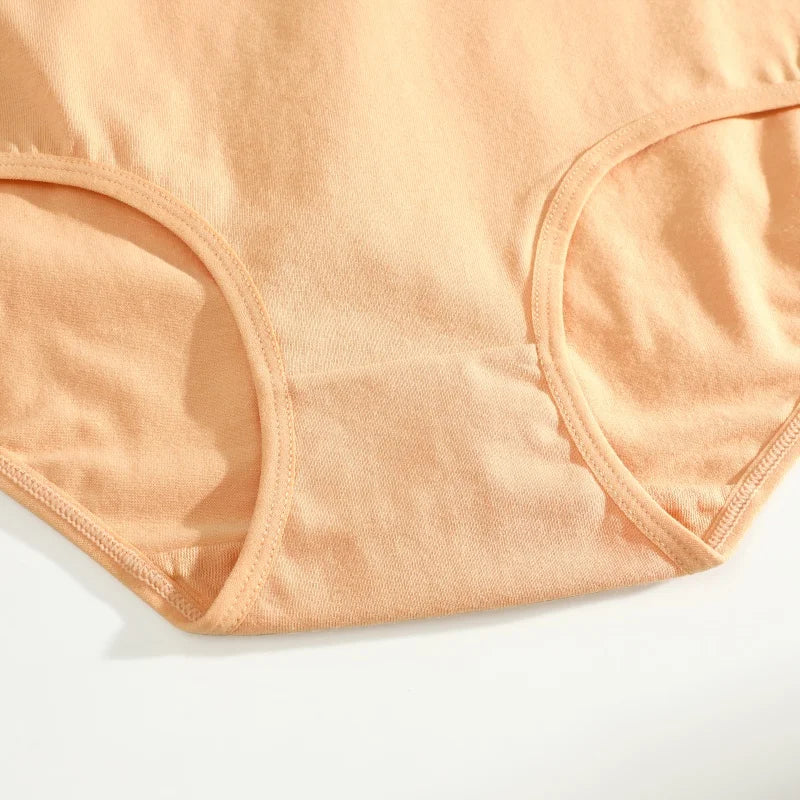 Finetoo 3Pcs Women's Seamless Cotton Briefs Women Plus SizePanties Breathable Underwear Female Low Waist Soft Lingerie S-XXL
