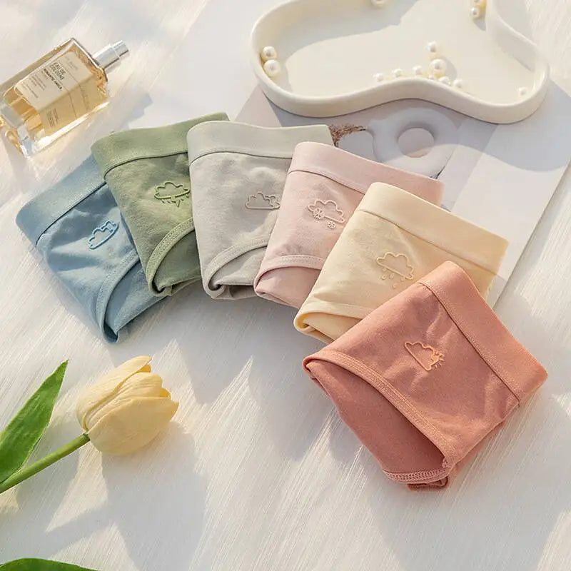 Women's Cotton Underwear Panty Cute Sexy Panties Female Seamless Underpants Solid Color Panty Intimates Women Lingerie S-XL