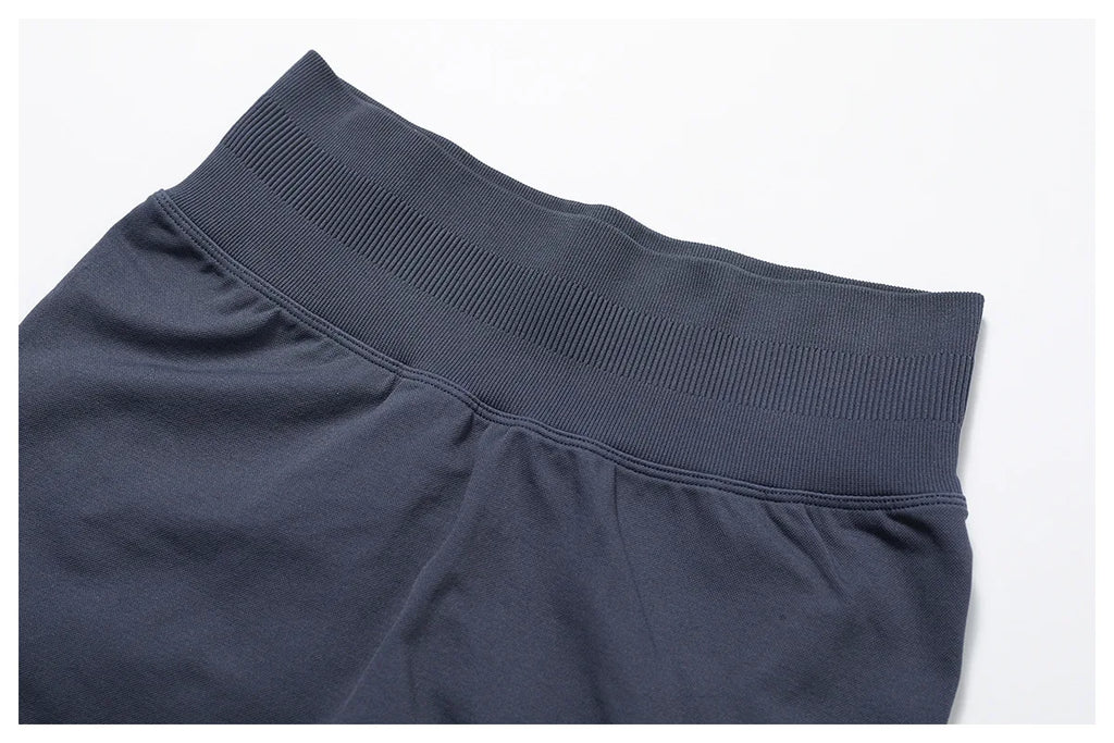 High Waist Shorts Seamless Yoga Shorts Workout Fitness Lift Peach Butt Fitness Tight Gym Running Body Shaper Pants Ribbed Shorts